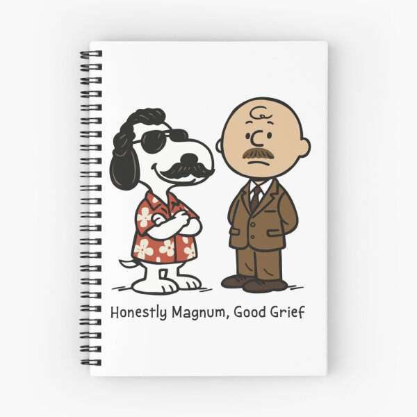 Item preview, Snoopy Magnum PI Retro Cartoon Mashup designed and sold by JoyJohnstonDVM.
