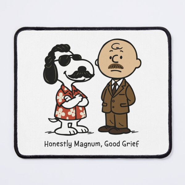 Item preview, Snoopy Magnum PI Retro Cartoon Mashup designed and sold by JoyJohnstonDVM.