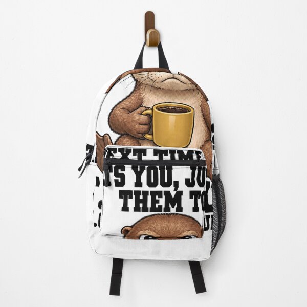 Item preview, Angry Otter Flipping The Bird Holding Coffee Mug Funny Meme designed and sold by DYALEEZ-XCR.