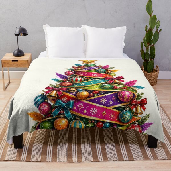 Item preview, Colorful Christmas Tree with Ribbons and Presents designed and sold by Pure Craft.