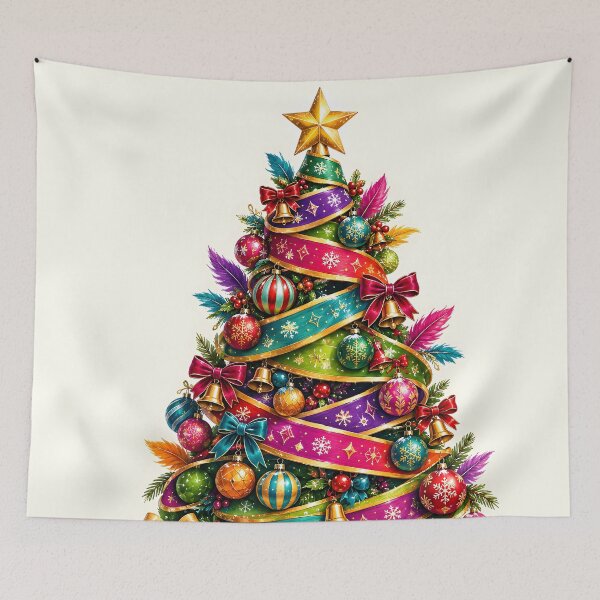 Item preview, Colorful Christmas Tree with Ribbons and Presents designed and sold by Pure Craft.
