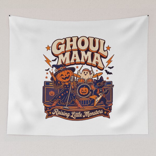 Item preview, Ghoul Mama Retro Halloween Band designed and sold by LuveraxArt.