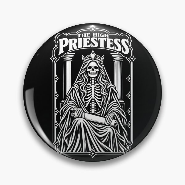 Item preview, The High Priestess Skeleton Tarot Design designed and sold by SteadyRolling.