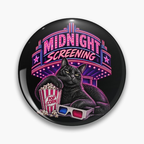 Item preview, Midnight Screening Funny Cult Classic Cat Movie Theater Lover Movie Gift designed and sold by FurRealStudioCo.