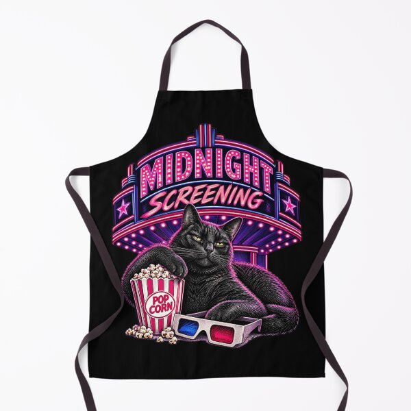 Item preview, Midnight Screening Funny Cult Classic Cat Movie Theater Lover Movie Gift designed and sold by FurRealStudioCo.