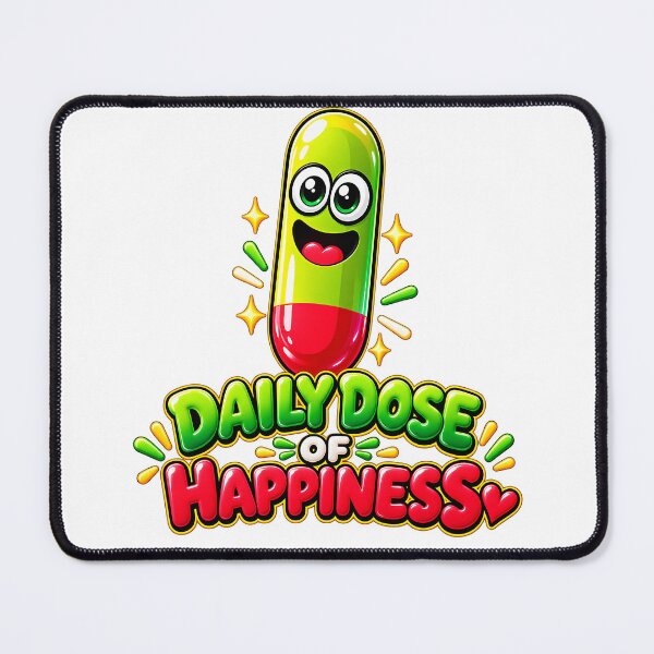 Item preview, Funny cute  glossy capsule a dose for happiness designed and sold by Afnan Store.