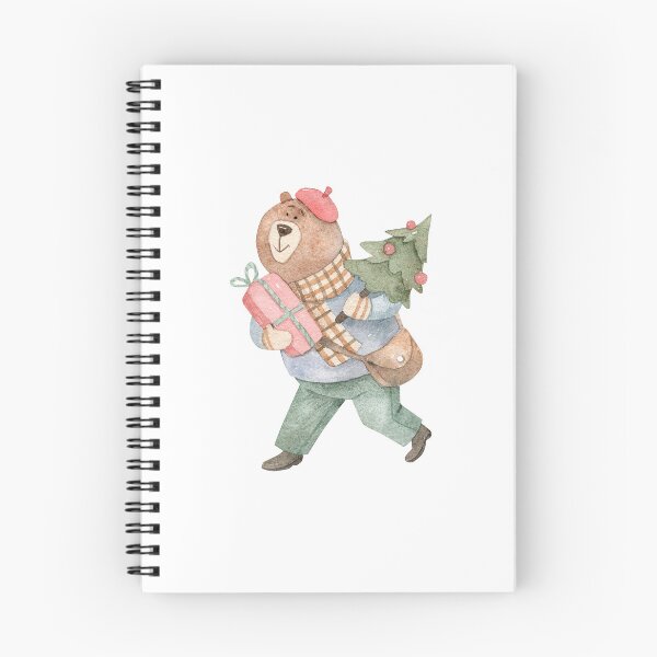 Item preview, Christmas Bear Carrying Gift and Christmas Tree designed and sold by White Rabbit Design .