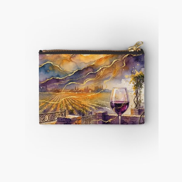 Item preview, Sunset in a Mendoza Vineyard in Watercolor - Argentine Landscapes designed and sold by Esencia Argentina.
