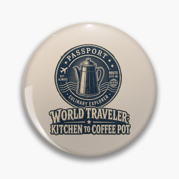 Item preview, World Traveler Kitchen To Coffee Pot Shirt, Funny Coffee Lover T-Shirt, Homebody Humor Tee, Funny Coffee Gift Shirt, Vintage Passport Graphic designed and sold by TshirtsLabs.