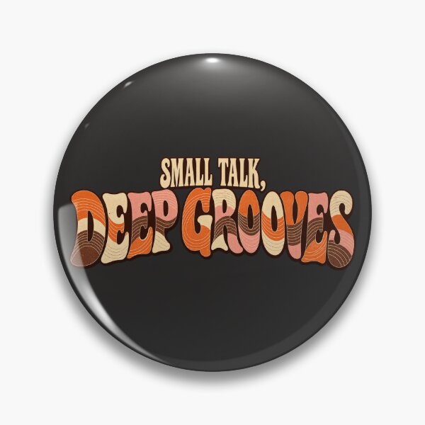 Item preview, Small Talk Deep Grooves – Vintage Vinyl Typography designed and sold by Golden Era Studio.