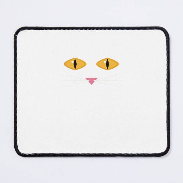 Item preview, Cat Eyes Whiskers Nose - Minimal Black Cat Face designed and sold by TeeheesAndCo.