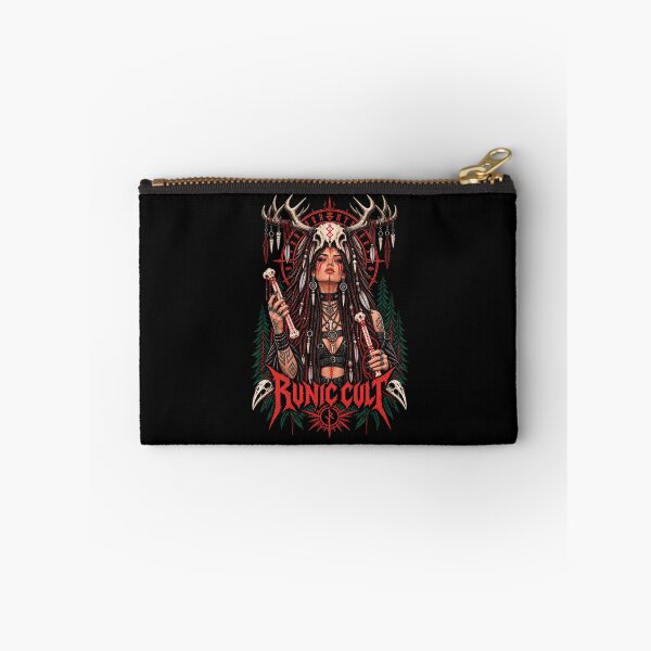 Item preview, Runic Cult Pagan Shaman Viking Gothic Illustration designed and sold by CrazySzoopWorld.