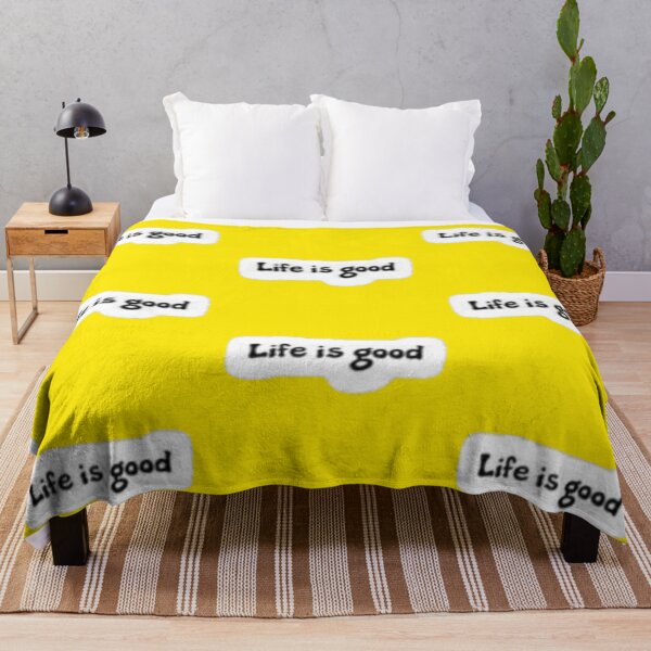 Item preview, Life Is Good Minimalist Black and White Quote Sticker designed and sold by Scro-Ciob-Shop.