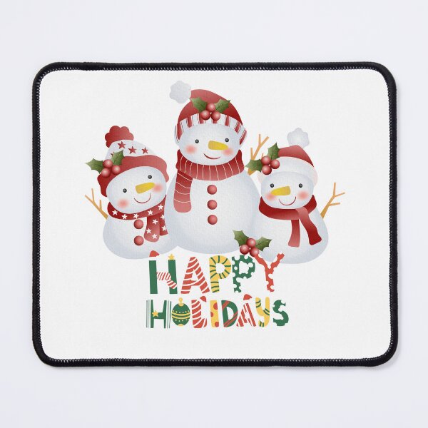 Item preview, Three Snowmen Happy Holidays Christmas Sticker designed and sold by lailakhalaf.