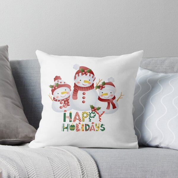 Item preview, Three Snowmen Happy Holidays Christmas Sticker designed and sold by lailakhalaf.