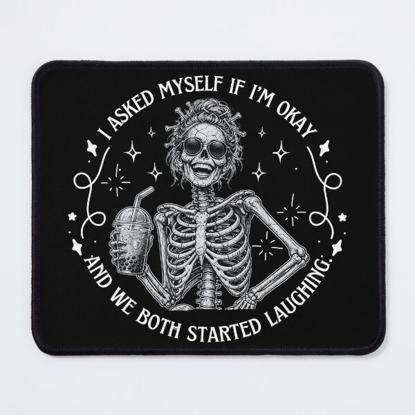 Item preview, I Asked Myself If I'm Okay Skeleton – Dark Humor Vintage Shirt for Skeleton Lovers designed and sold by Teetreasure2.