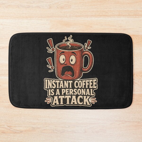 Item preview, Instant Coffee Is A Personal Attack Shirt, Funny Coffee Snob T-Shirt, Coffee Humor Tee, Funny Coffee Gift Shirt, Vintage Coffee Graphic designed and sold by TshirtsLabs.