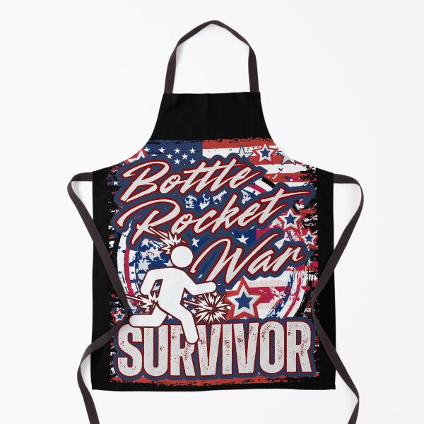 Item preview, Bottle Rocket War Survivor – Patriotic Funny Firework Mishap Stick Figure Distressed Explosion Graphic designed and sold by GFamilyC.