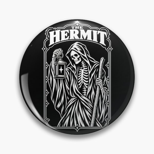 Item preview, The Hermit Skeleton Lantern Tarot Design designed and sold by SteadyRolling.