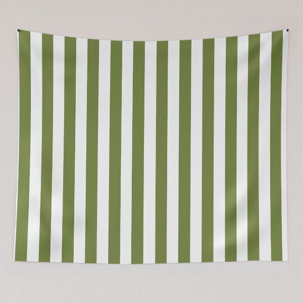 Aperçu de l'œuvre Rayures bonbon vert olive et blanc créée et vendue par RishabhArts1.