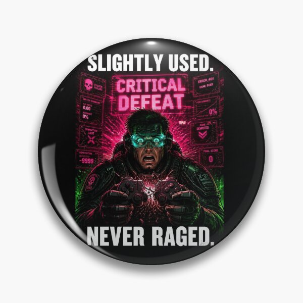 Item preview, Fictional Cyberpunk Gamer Rage Quit Funny Poster designed and sold by LazyDayzCo.