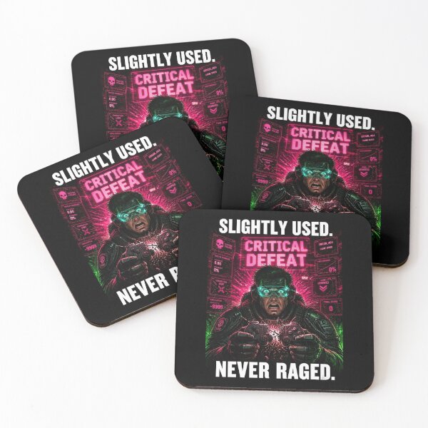 Item preview, Fictional Cyberpunk Gamer Rage Quit Funny Poster designed and sold by LazyDayzCo.
