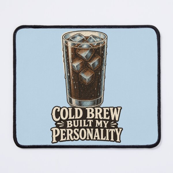 Item preview, Cold Brew Built My Personality Shirt, Funny Coffee Lover T-Shirt, Cold Brew Humor Tee, Funny Coffee Gift Shirt, Vintage Coffee Graphic designed and sold by TshirtsLabs.