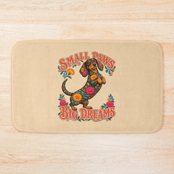 Item preview, Small Paws Big Dreams – Floral Dachshund designed and sold by AnyMar2023.
