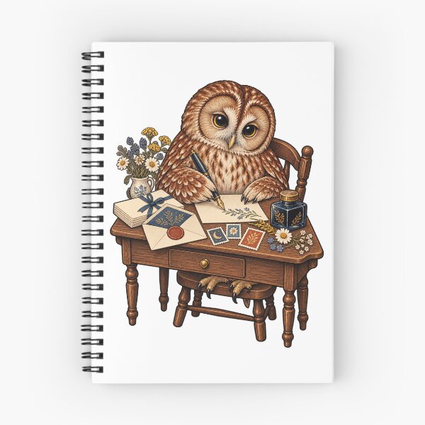 Item preview, Night Owl Writing a Pen Pal Letter designed and sold by EcomGenius.