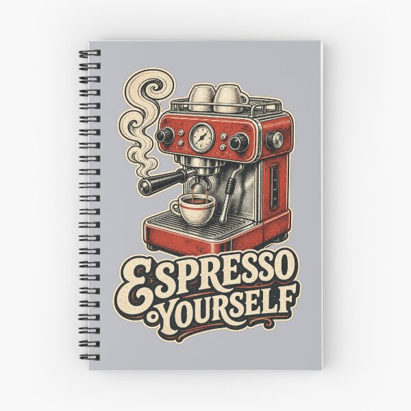 Item preview, Espresso Yourself Shirt, Funny Coffee Lover T-Shirt, Coffee Pun Humor Tee, Funny Coffee Gift Shirt, Vintage Espresso Machine Graphic designed and sold by TshirtsLabs.