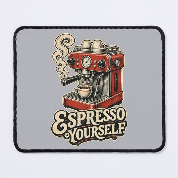Item preview, Espresso Yourself Shirt, Funny Coffee Lover T-Shirt, Coffee Pun Humor Tee, Funny Coffee Gift Shirt, Vintage Espresso Machine Graphic designed and sold by TshirtsLabs.