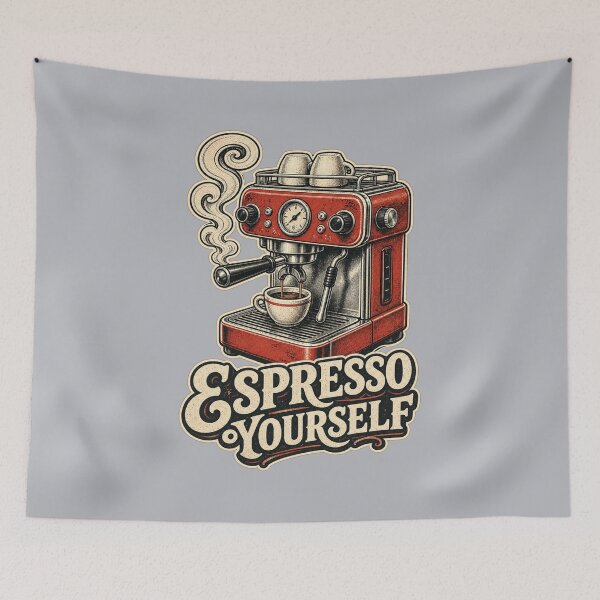 Item preview, Espresso Yourself Shirt, Funny Coffee Lover T-Shirt, Coffee Pun Humor Tee, Funny Coffee Gift Shirt, Vintage Espresso Machine Graphic designed and sold by TshirtsLabs.