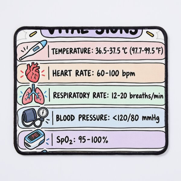 Item preview, Vital Signs Drawn Study Aid Nursing Student Sticker designed and sold by isokinetic.