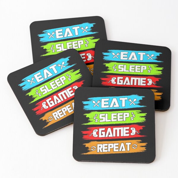 Item preview, Eat Sleep Game Repeat designed and sold by Dragstrider.