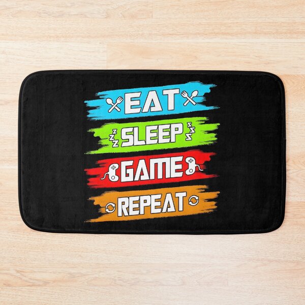 Item preview, Eat Sleep Game Repeat designed and sold by Dragstrider.