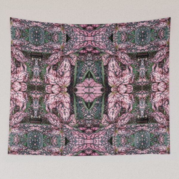 Item preview, Pink green plant, mirror photo designed and sold by lyloubeaupere.