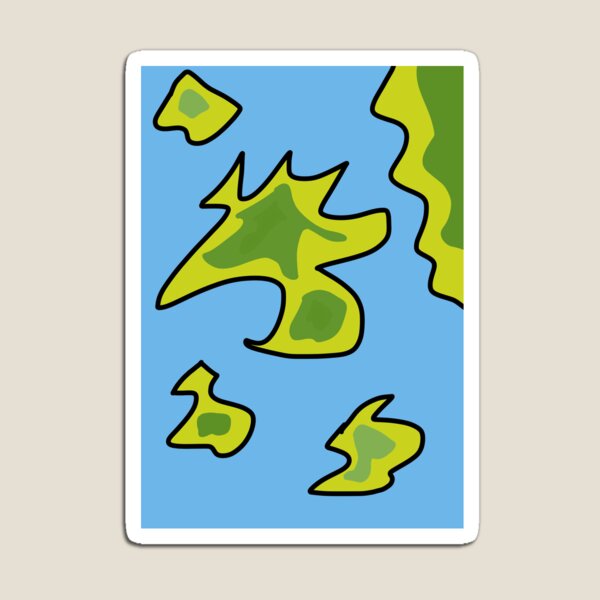 Item preview, Abstract Archipelago Vol. 02 Green Islands designed and sold by ZMKAndInk.