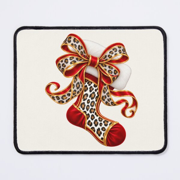 Item preview, Leopard Print Christmas Stocking Design designed and sold by annenambiro.
