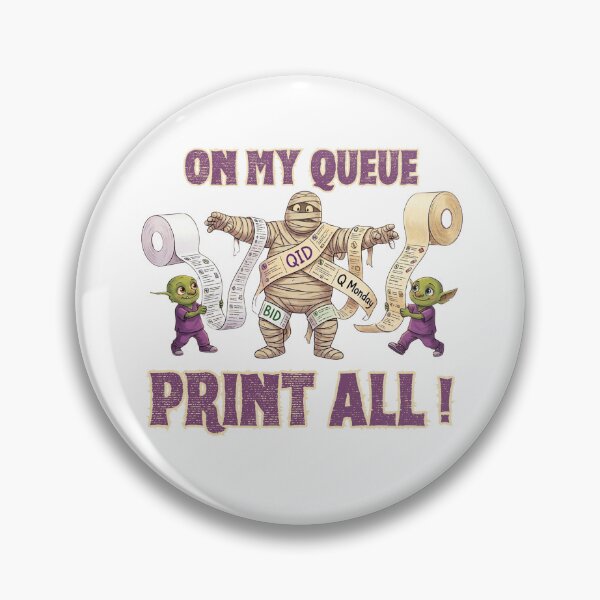 Item preview, Too Wrapped Up In Work Pharmacy Mummy designed and sold by Mercy&Cooper.