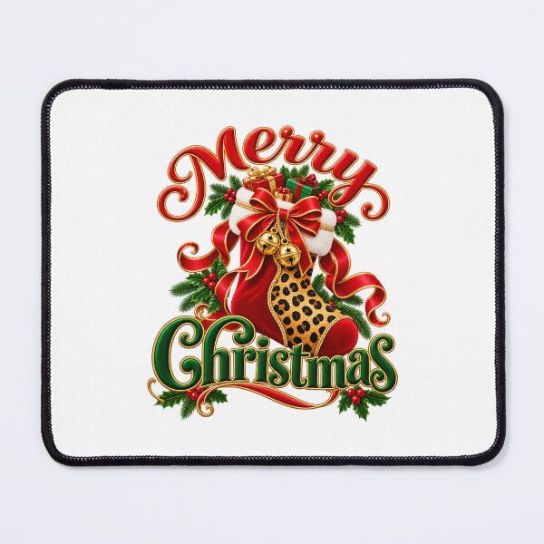 Item preview, Merry Christmas Leopard Santa Stocking PNG designed and sold by annenambiro.