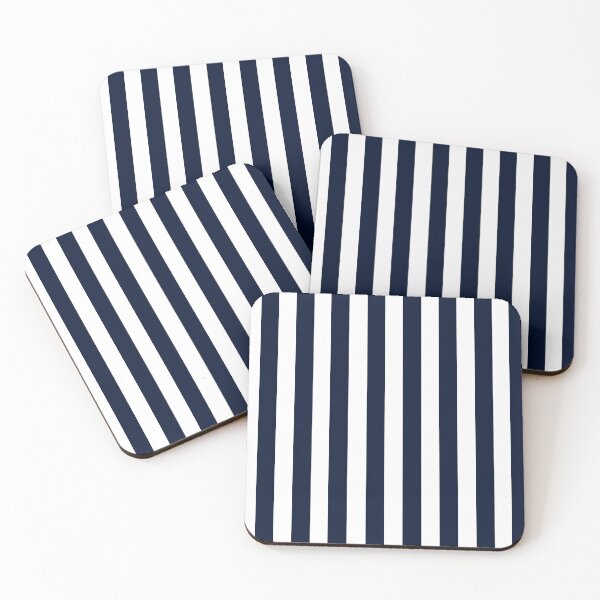 Item preview, Candy stripes in Navy blue and white designed and sold by RishabhArts1.