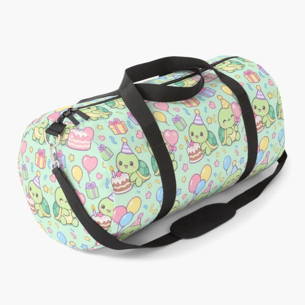 Item preview, Kawaii Birthday Turtle Candle Cake Pastel Pattern designed and sold by Soft Berry Studio.
