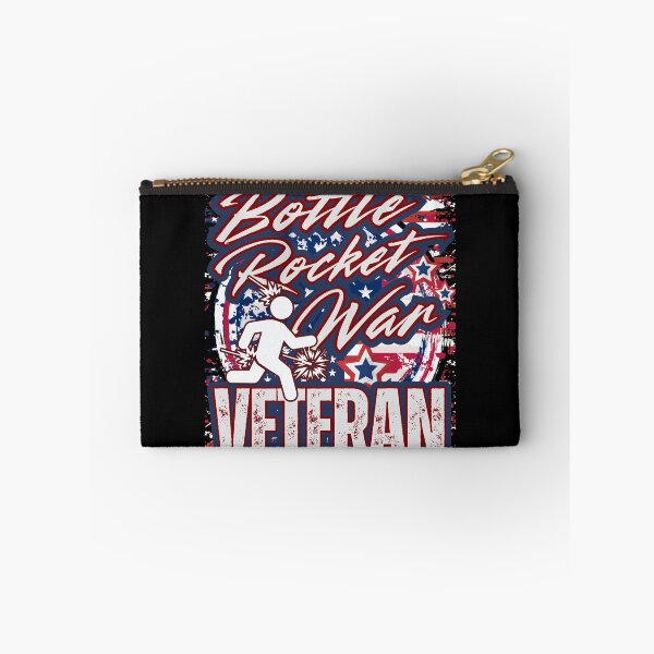 Item preview, Bottle Rocket War Veteran – Patriotic Funny Firework Mishap Stick Figure Distressed Explosion Graphic designed and sold by GFamilyC.