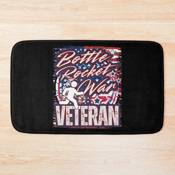 Item preview, Bottle Rocket War Veteran – Patriotic Funny Firework Mishap Stick Figure Distressed Explosion Graphic designed and sold by GFamilyC.