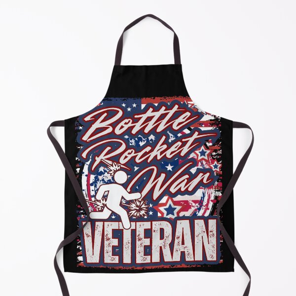 Item preview, Bottle Rocket War Veteran – Patriotic Funny Firework Mishap Stick Figure Distressed Explosion Graphic designed and sold by GFamilyC.