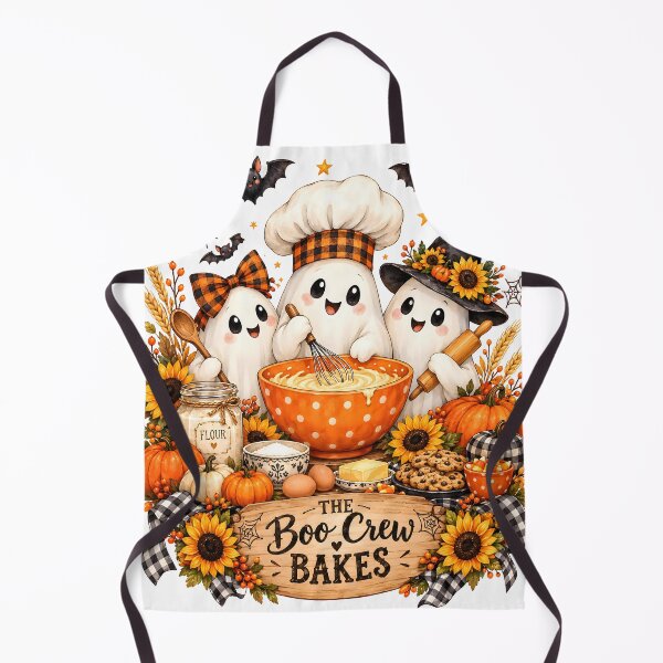 Item preview, Cute Ghost Bakers Halloween Boo Crew Bakes designed and sold by Pure Craft.