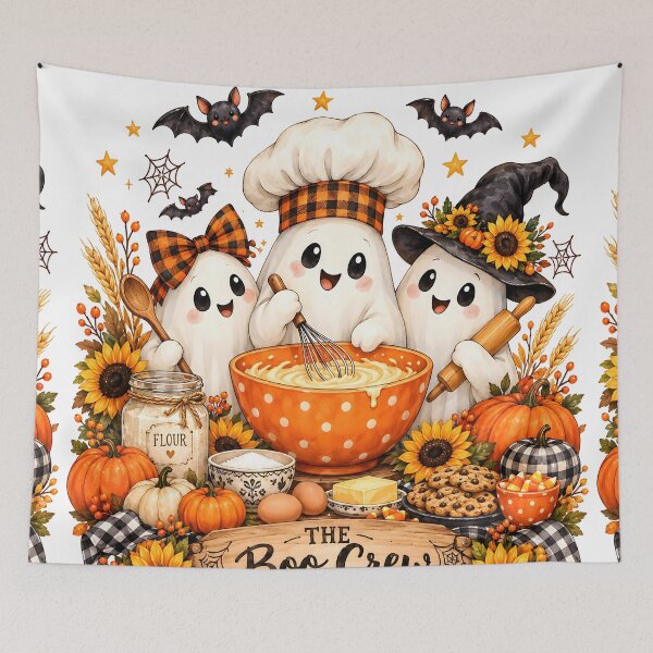 Item preview, Cute Ghost Bakers Halloween Boo Crew Bakes designed and sold by Pure Craft.