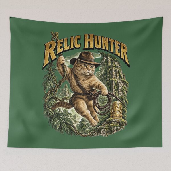 Item preview, Relic Hunter Funny Adventure Movie Cat Explorer Lover Gift designed and sold by FurRealStudioCo.