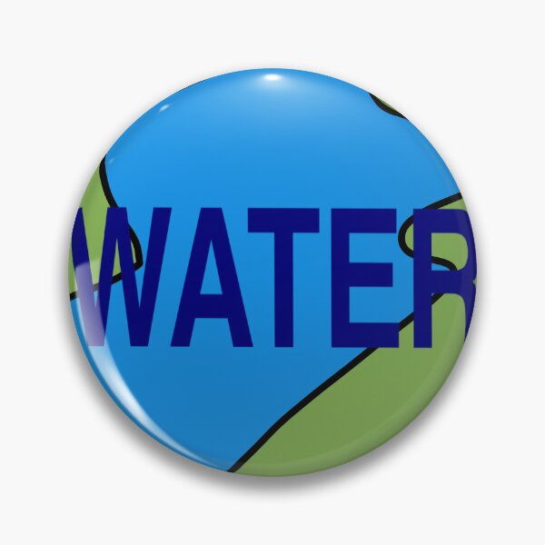 Item preview, I Like Water Typography Abstract Map Art designed and sold by ZMKAndInk.