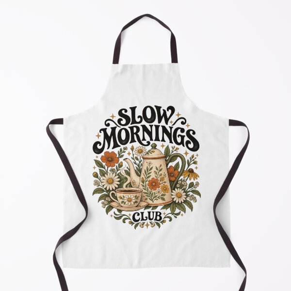 Item preview, Slow Mornings Club Vintage Botanical Coffee Pot and Wildflowers designed and sold by urbinet.